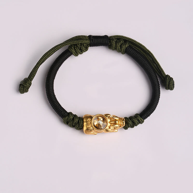 Fortune Jewel Pi Xiu Wealth Luck Hand-woven Rope Bracelet - Fortune Jewel