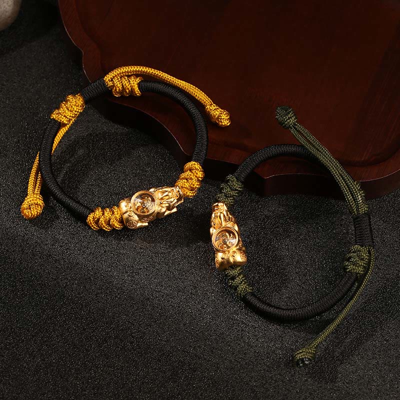 Fortune Jewel Pi Xiu Wealth Luck Hand-woven Rope Bracelet - Fortune Jewel
