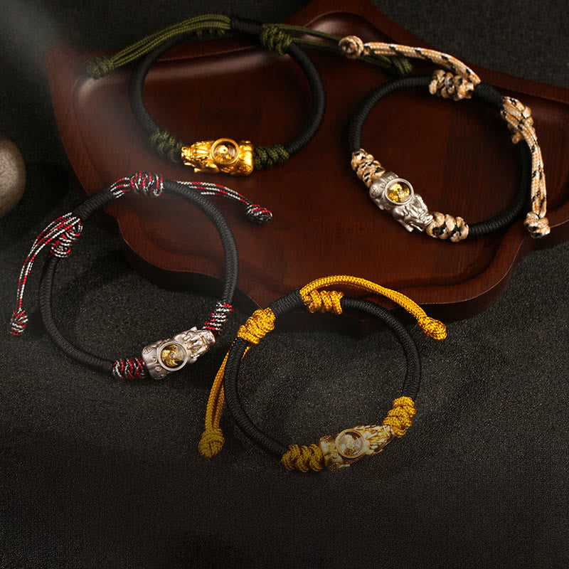 Fortune Jewel Pi Xiu Wealth Luck Hand-woven Rope Bracelet - Fortune Jewel