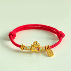 Fortune Jewel Year Of The Horse Red String Black String Lucky Fortune Charm Braided Connection Bracelet - Fortune Jewel