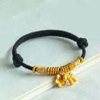Fortune Jewel Year Of The Horse Flower Charm Red String Connection Handmade Bracelet - Fortune Jewel