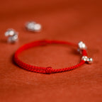 Fortune Jewel 999 Sterling Silver Year Of The Horse 925 Sterling Silver Bell String Luck Child Adult Bracelet Anklet - Fortune Jewel