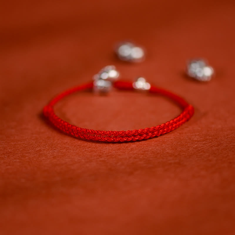Fortune Jewel 999 Sterling Silver Year Of The Horse 925 Sterling Silver Bell String Luck Child Adult Bracelet Anklet - Fortune Jewel