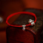 Fortune Jewel 999 Sterling Silver Year Of The Horse 925 Sterling Silver Bell String Luck Child Adult Bracelet Anklet - Fortune Jewel