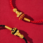 Fortune Jewel Formless Buddha Lotus Knot Red String Protection Braided Bracelet - Fortune Jewel