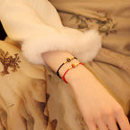 Fortune Jewel Formless Buddha Lotus Knot Red String Protection Braided Bracelet - Fortune Jewel