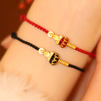 Fortune Jewel Formless Buddha Lotus Knot Red String Protection Braided Bracelet - Fortune Jewel