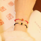 Fortune Jewel Formless Buddha Lotus Knot Red String Protection Braided Bracelet - Fortune Jewel
