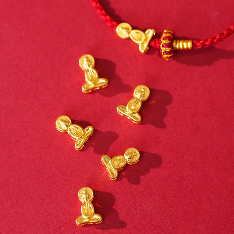 Fortune Jewel Formless Buddha Lotus Knot Red String Protection Braided Bracelet - Fortune Jewel