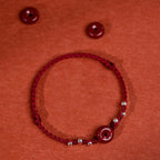 Fortune Jewel Cinnabar Peace Buckle Handmade String Adjustable Blessing Bracelet Anklet - Fortune Jewel
