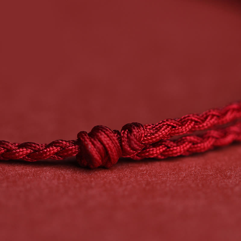 Fortune Jewel 999 Sterling Silver Copper Coin Charm Handmade String Strength Bracelet Anklet - Fortune Jewel