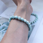 Fortune Jewel Natural Larimar Wisdom Confidence Bracelet