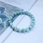 Fortune Jewel Natural Larimar Wisdom Confidence Bracelet