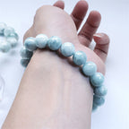 Fortune Jewel Natural Larimar Wisdom Confidence Bracelet