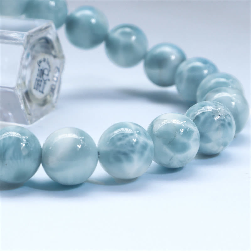 Fortune Jewel Natural Larimar Wisdom Confidence Bracelet