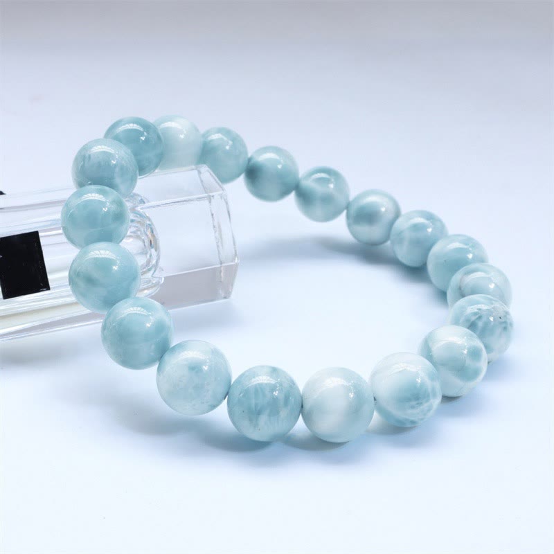 Fortune Jewel Natural Larimar Wisdom Confidence Bracelet