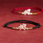 Fortune Jewel 925 Sterling Silver Year Of The Horse Prosperity String Bracelet