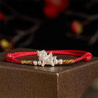 Fortune Jewel 925 Sterling Silver Year Of The Horse Prosperity String Bracelet