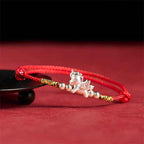 Fortune Jewel 925 Sterling Silver Year Of The Horse Prosperity String Bracelet