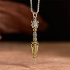 Fortune Jewel Tibetan Vajra Vajrakila Copper Healing Spiritual Power Necklace Pendant - Fortune Jewel