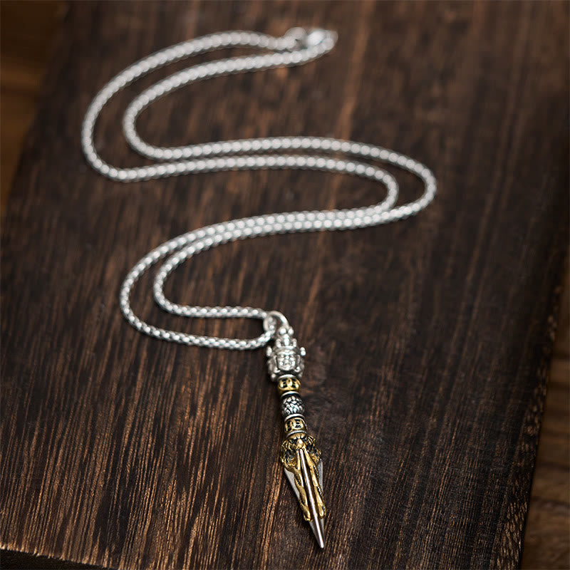 Fortune Jewel Tibetan Vajra Vajrakila Copper Healing Spiritual Power Necklace Pendant - Fortune Jewel