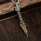 Fortune Jewel Tibetan Vajra Vajrakila Copper Healing Spiritual Power Necklace Pendant - Fortune Jewel