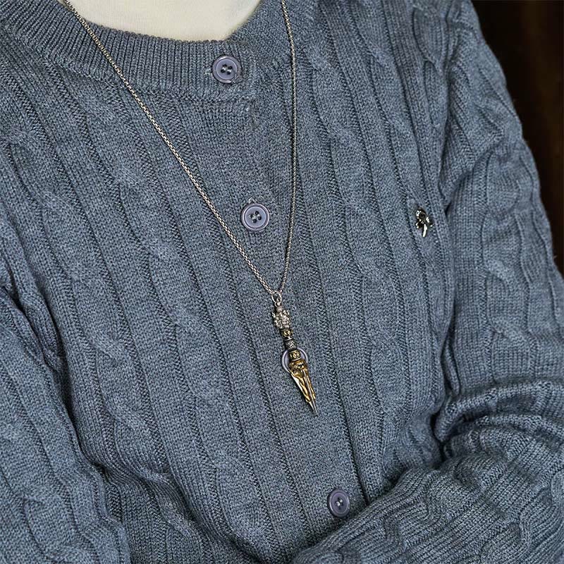 Fortune Jewel Tibetan Vajra Vajrakila Copper Healing Spiritual Power Necklace Pendant - Fortune Jewel