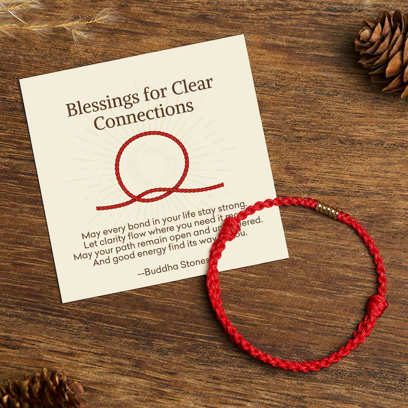Fortune Jewel "Blessings for Clear Connections" 925 Sterling Silver Lucky Golden Bead String Bracelet Anklet Includes Gift Message Card - Fortune Jewel
