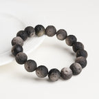 Fortune Jewel Natural Silver Sheen Obsidian Gold Sheen Obsidian Round Beads Protection Bracelet - Fortune Jewel