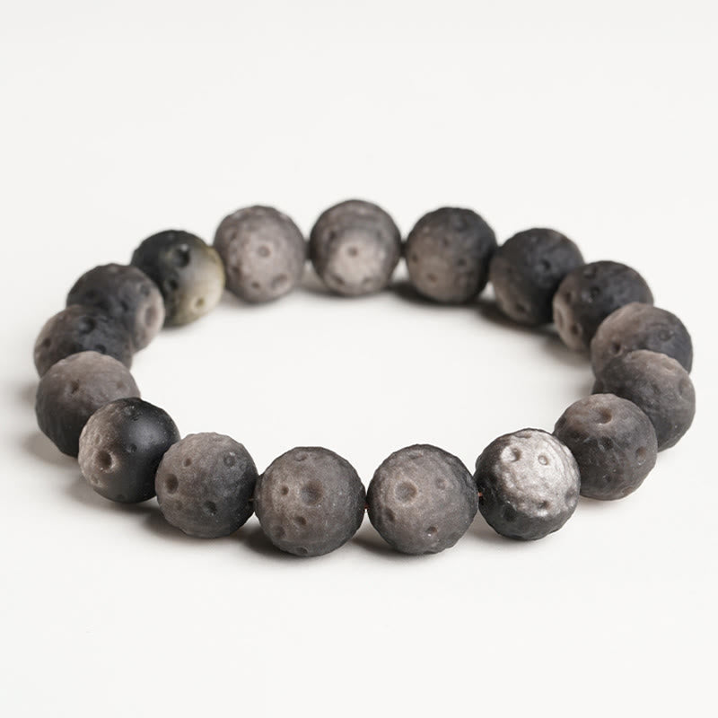 Fortune Jewel Natural Silver Sheen Obsidian Gold Sheen Obsidian Round Beads Protection Bracelet - Fortune Jewel