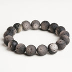 Fortune Jewel Natural Silver Sheen Obsidian Gold Sheen Obsidian Round Beads Protection Bracelet - Fortune Jewel