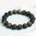 Fortune Jewel Natural Silver Sheen Obsidian Gold Sheen Obsidian Round Beads Protection Bracelet - Fortune Jewel
