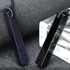 Fortune Jewel Black Obsidian Blue Sandstone Transformation Necklace Pendant - Fortune Jewel