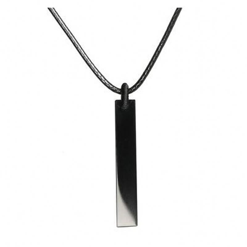 Fortune Jewel Black Obsidian Blue Sandstone Transformation Necklace Pendant - Fortune Jewel