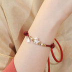 Fortune Jewel 999 Sterling Silver Year Of The Horse Freedom Manually Made String Bracelet - Fortune Jewel