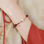 Fortune Jewel 999 Sterling Silver Year Of The Horse Freedom Manually Made String Bracelet - Fortune Jewel