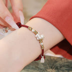 Fortune Jewel 999 Sterling Silver Year Of The Horse Freedom Manually Made String Bracelet - Fortune Jewel