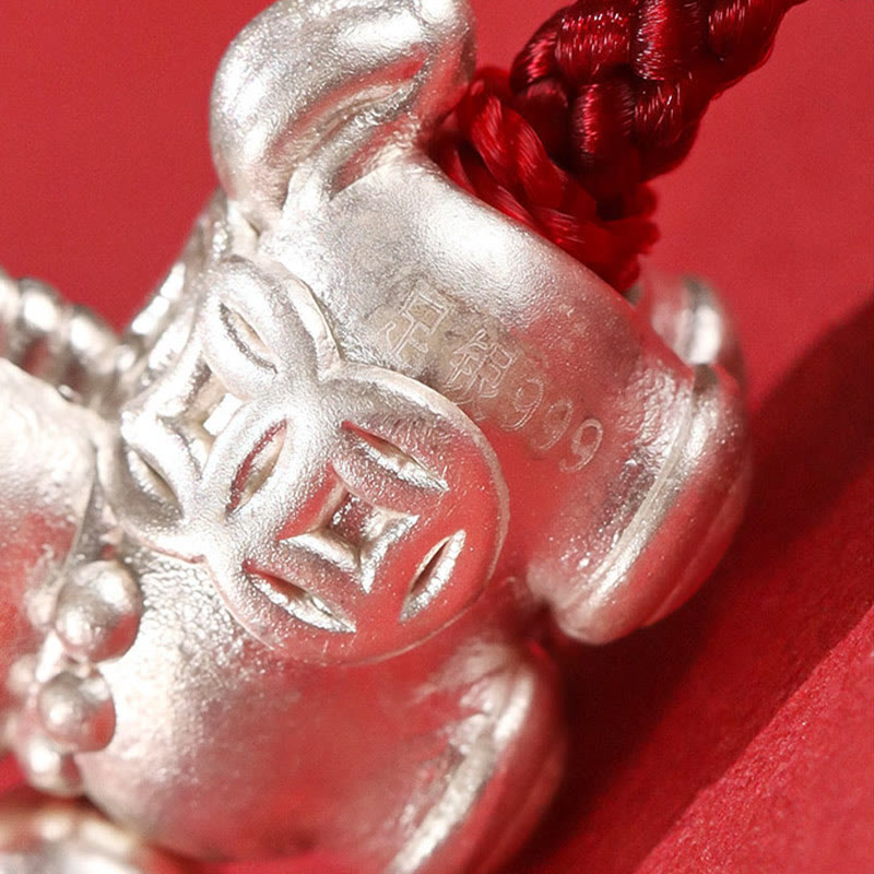 Fortune Jewel 999 Sterling Silver Red Agate Year Of The Horse Prosperity String Bracelet - Fortune Jewel