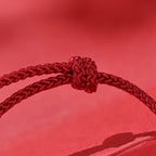 Fortune Jewel 999 Sterling Silver Red Agate Year Of The Horse Prosperity String Bracelet - Fortune Jewel
