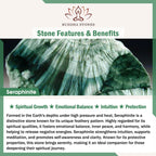 Fortune Jewel Natural Seraphinite Round Emotional Balance Beaded Bracelet - Fortune Jewel