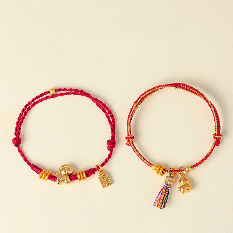 Fortune Jewel Year Of The Horse Success Strength Braided String Adjustable Bracelet - Fortune Jewel