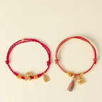 Fortune Jewel Year Of The Horse Success Strength Braided String Adjustable Bracelet - Fortune Jewel