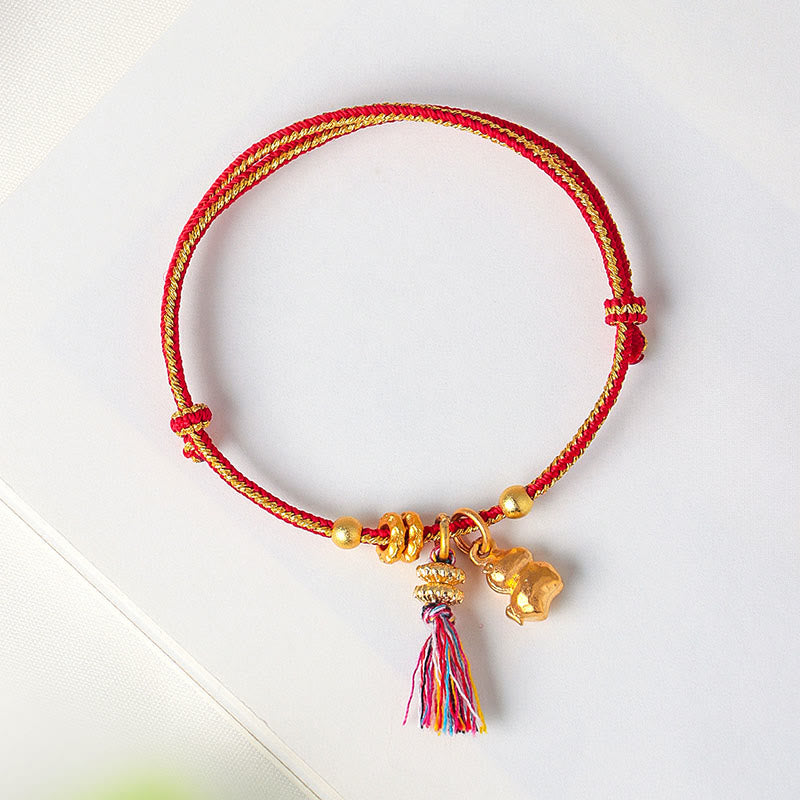 Fortune Jewel Year Of The Horse Success Strength Braided String Adjustable Bracelet - Fortune Jewel