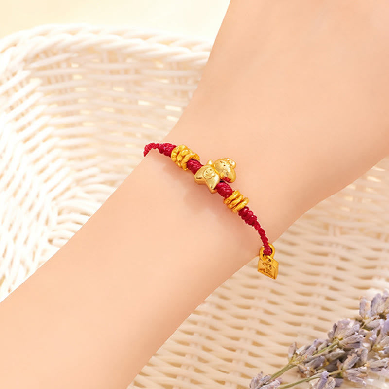 Fortune Jewel Year Of The Horse Success Strength Braided String Adjustable Bracelet - Fortune Jewel