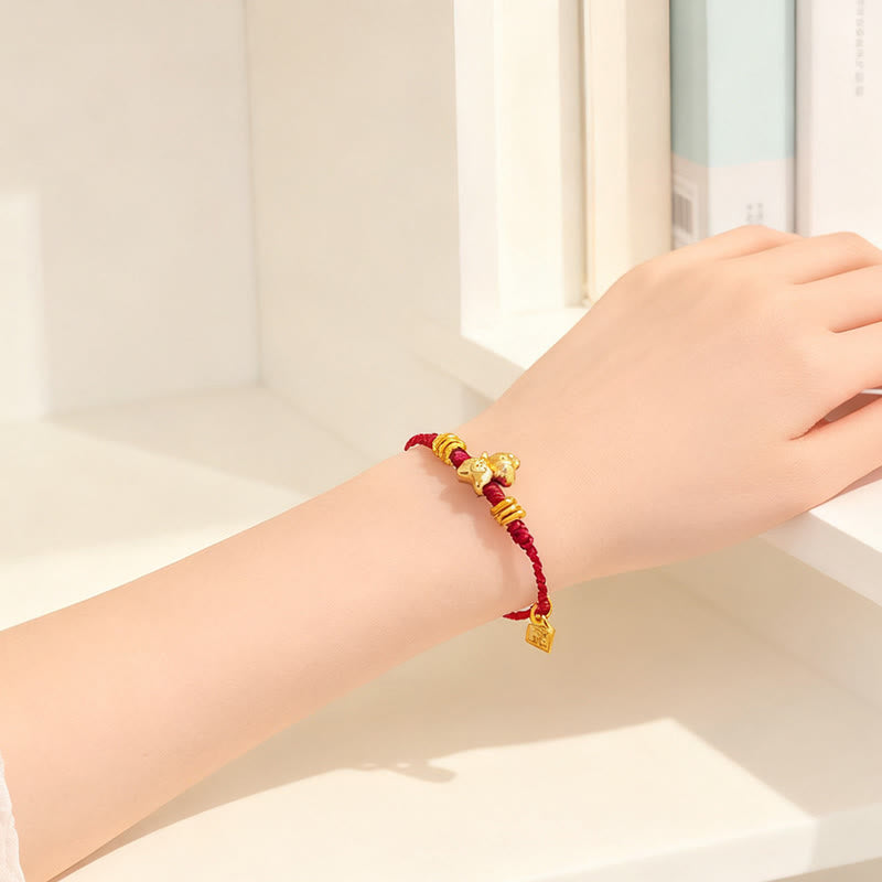 Fortune Jewel Year Of The Horse Success Strength Braided String Adjustable Bracelet - Fortune Jewel