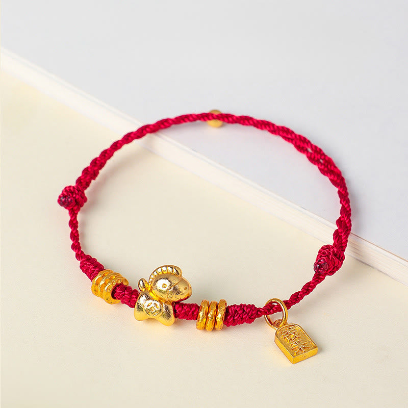 Fortune Jewel Year Of The Horse Success Strength Braided String Adjustable Bracelet - Fortune Jewel