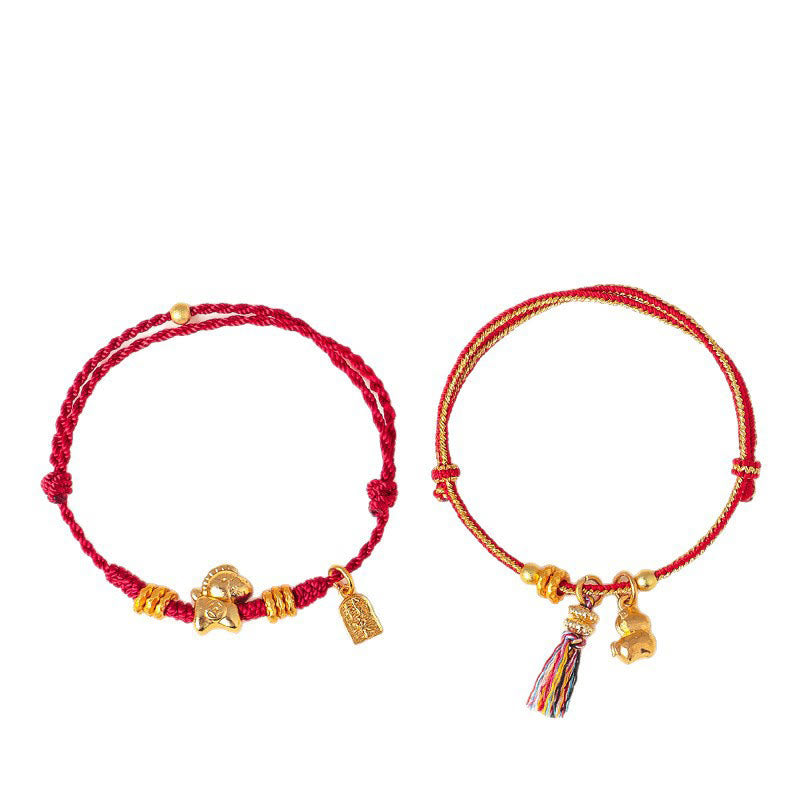 Fortune Jewel Year Of The Horse Success Strength Braided String Adjustable Bracelet - Fortune Jewel