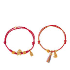 Fortune Jewel Year Of The Horse Success Strength Braided String Adjustable Bracelet - Fortune Jewel