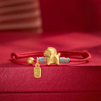 Fortune Jewel Year Of The Horse Fu Character Handwoven String Luck Connection Bracelet - Fortune Jewel