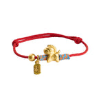 Fortune Jewel Year Of The Horse Fu Character Handwoven String Luck Connection Bracelet - Fortune Jewel